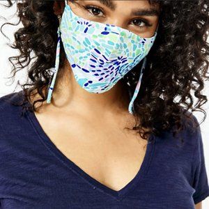 Lily Pulitzer Fabric Face Mask & Pouch